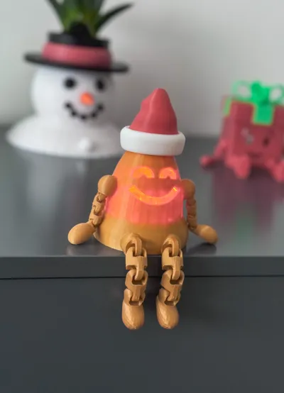 Christmas gift with movable joints