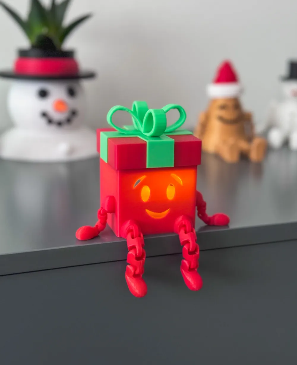 Christmas gift with movable joints