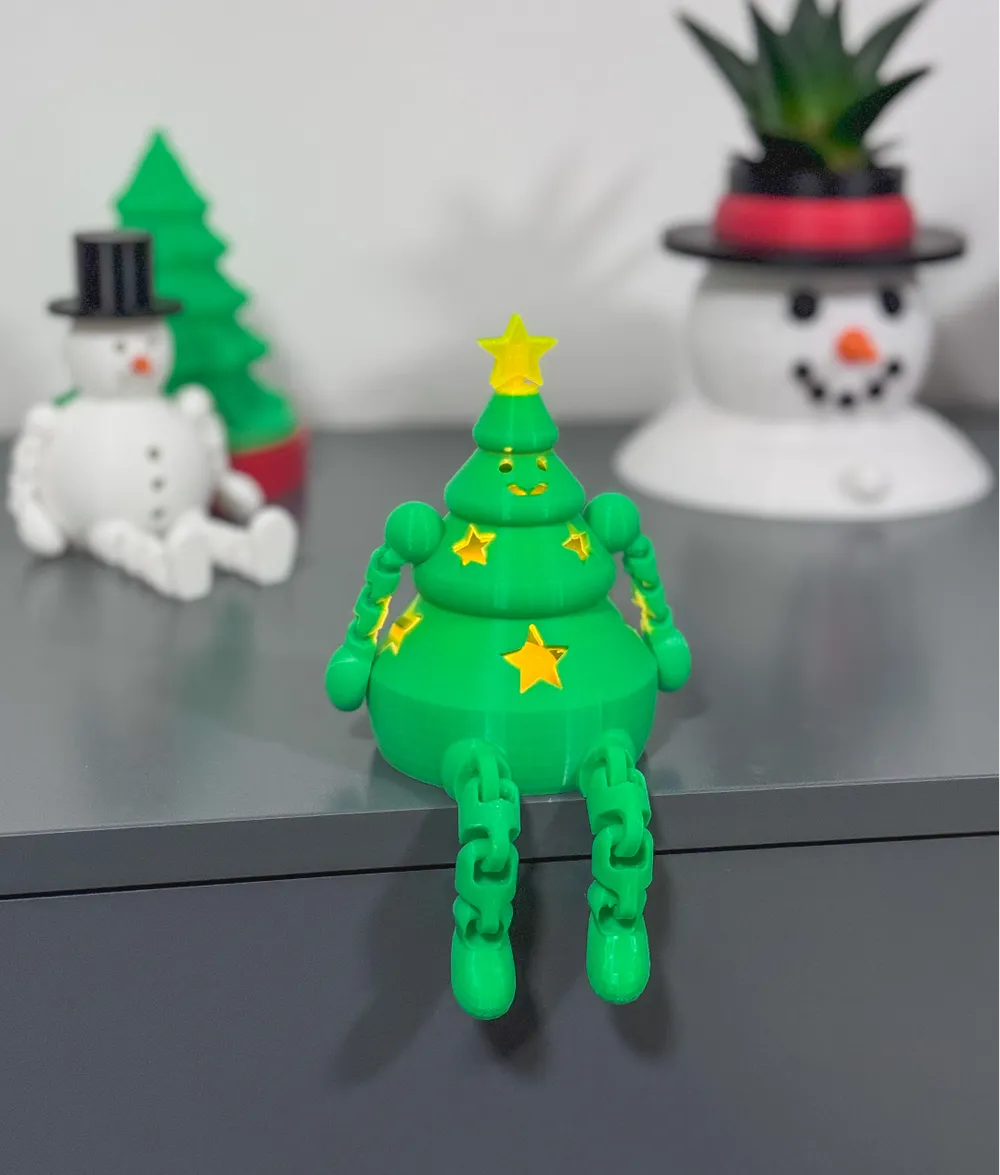 Christmas gift with movable joints