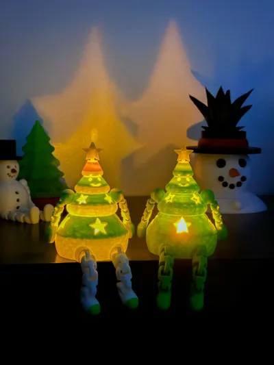 Christmas gift with movable joints