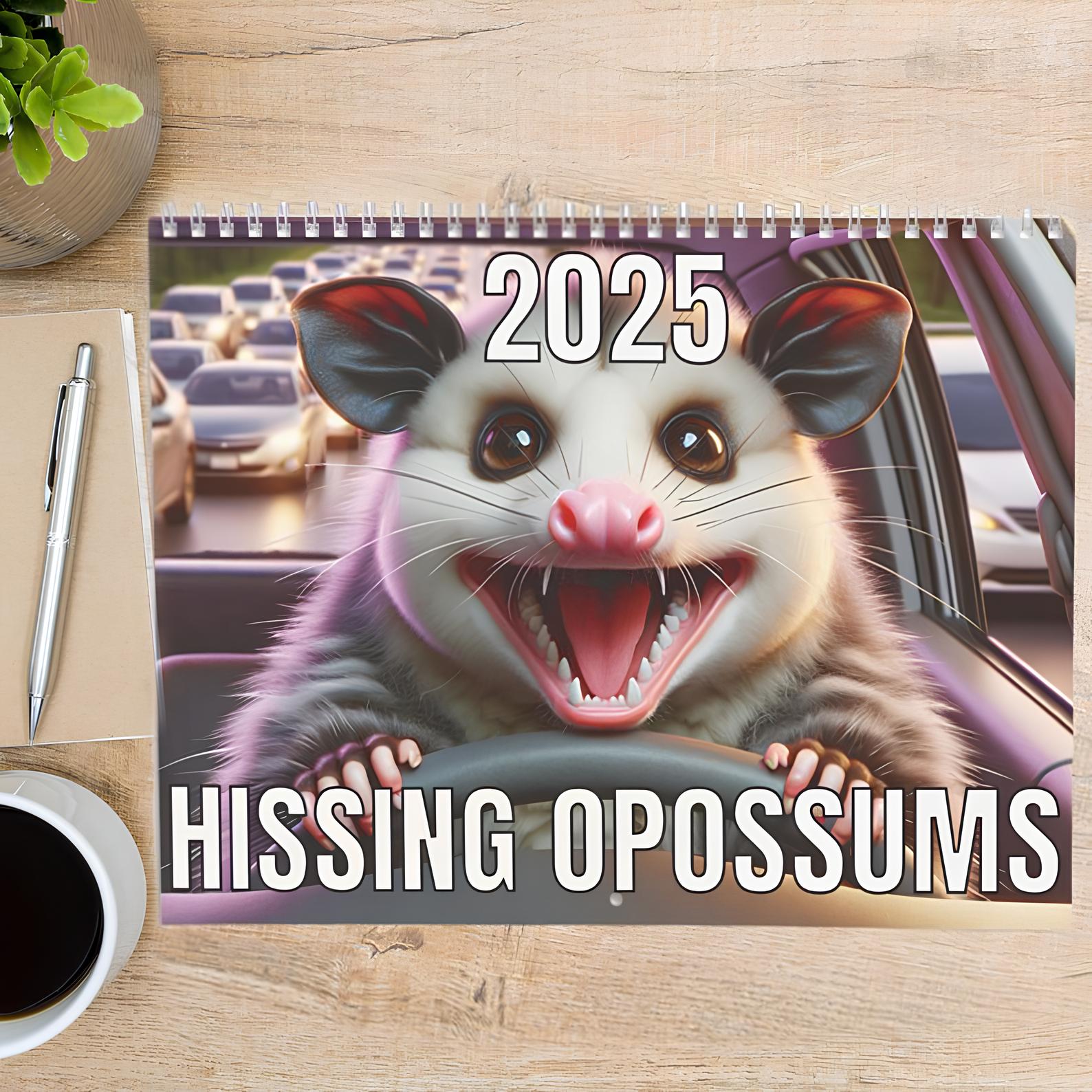 🐁Funny Screaming Opossums Wall Calendar