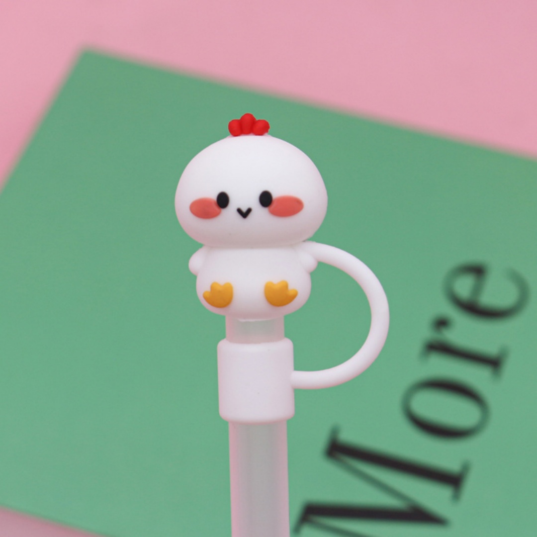 Silicone Animal Straw Covers Cap