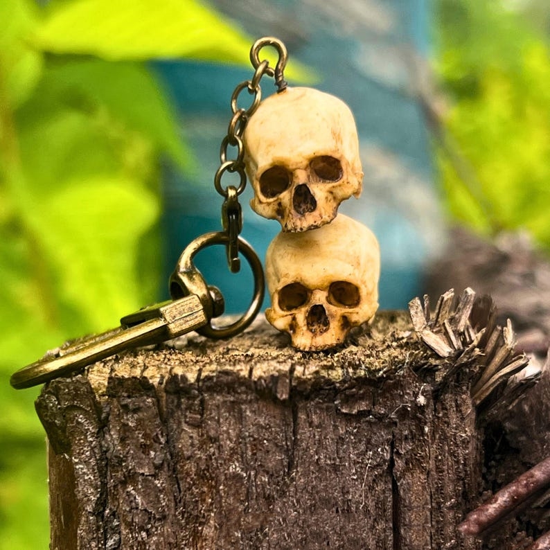 💀Painted Skull Keychain