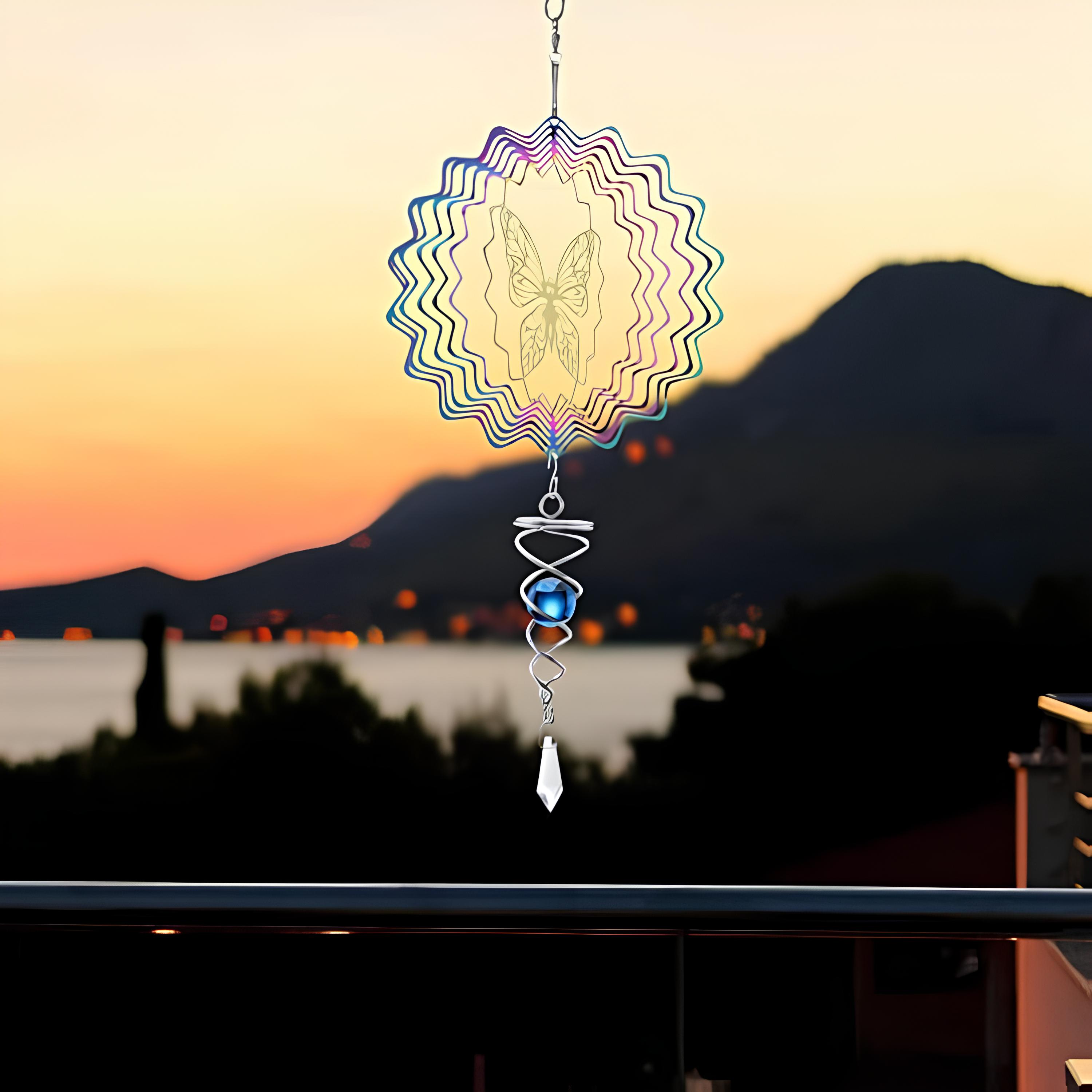 3D Butterfly Wind Chime Decoration