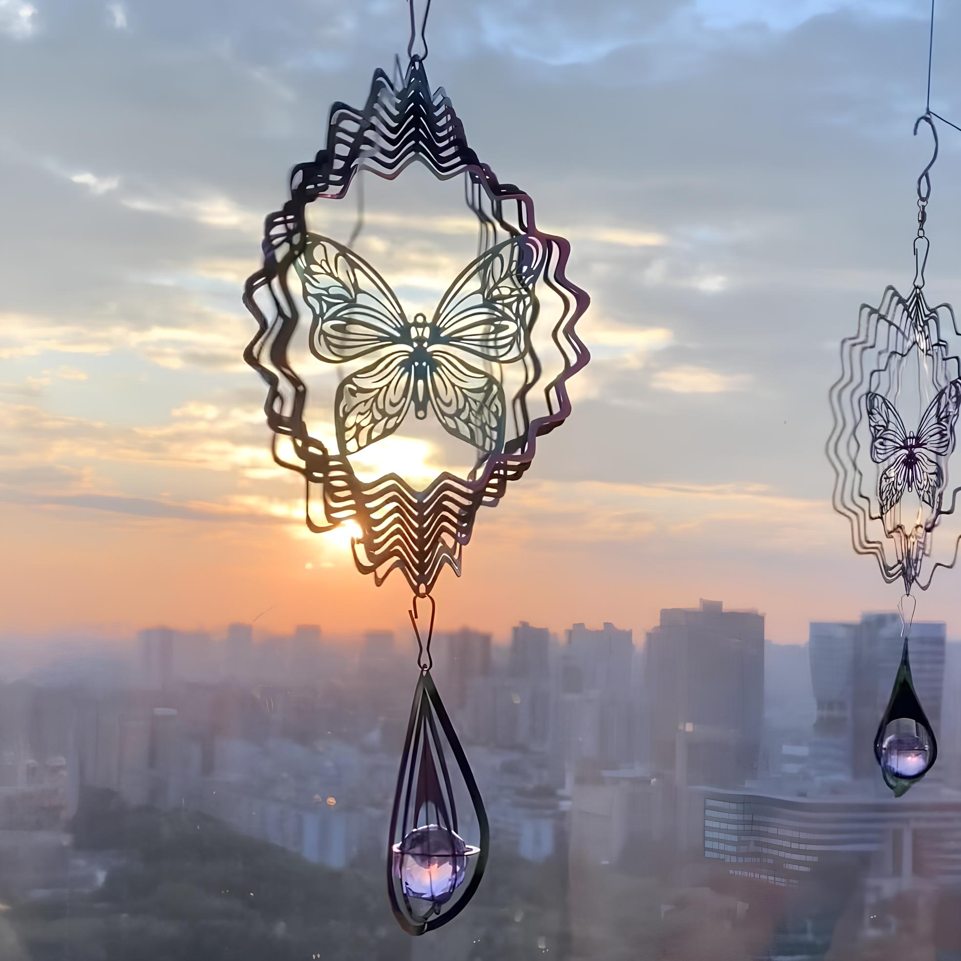 3D Butterfly Wind Chime Decoration