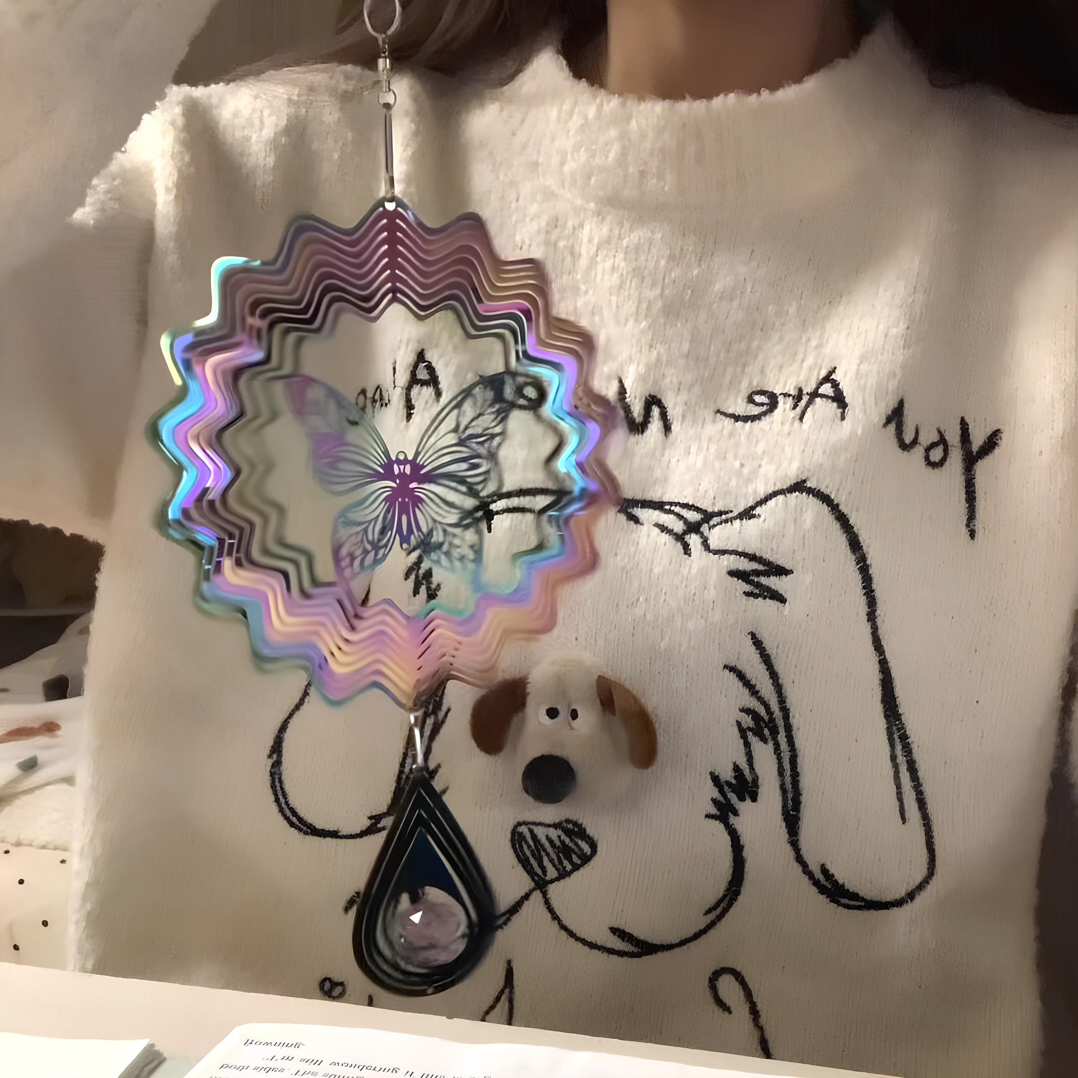 3D Butterfly Wind Chime Decoration