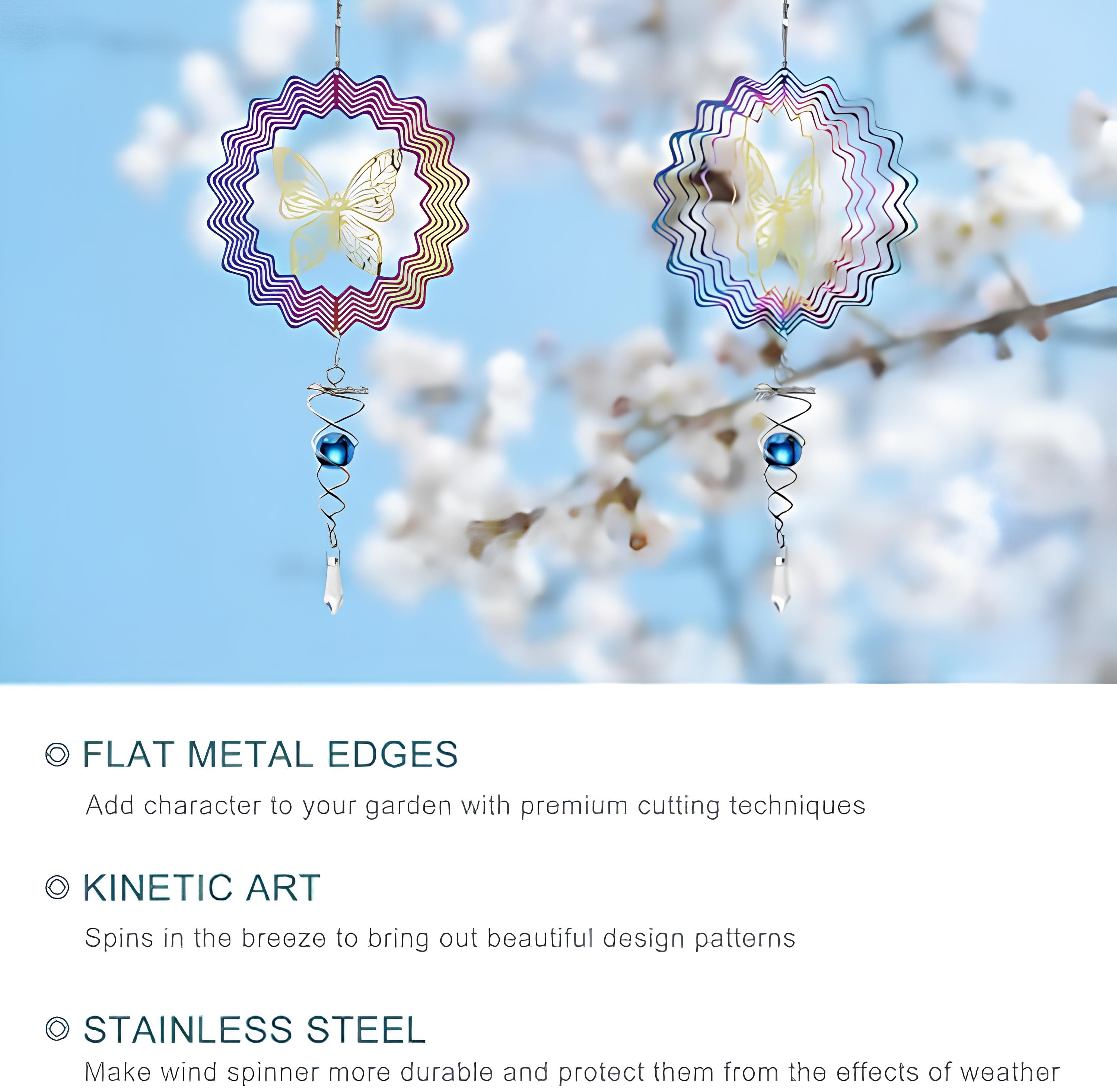 3D Butterfly Wind Chime Decoration