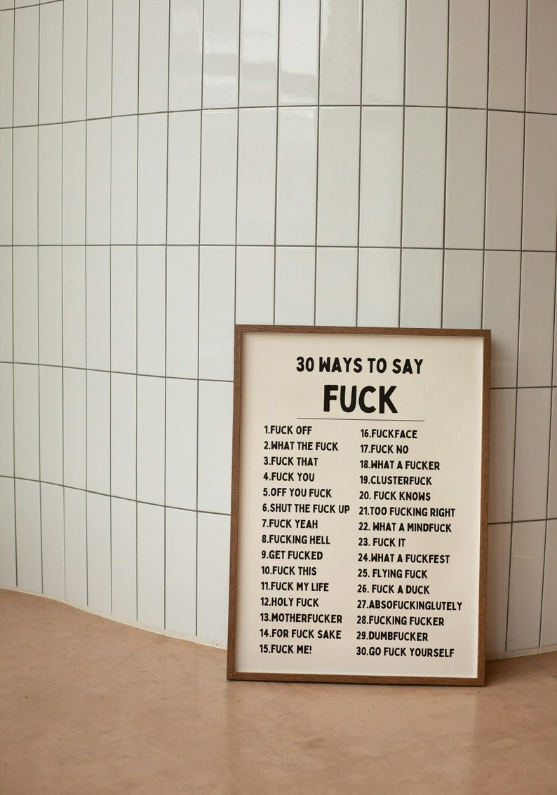 ✨Know Your Sh*t Print - Funny & Stylish Wall Art✨