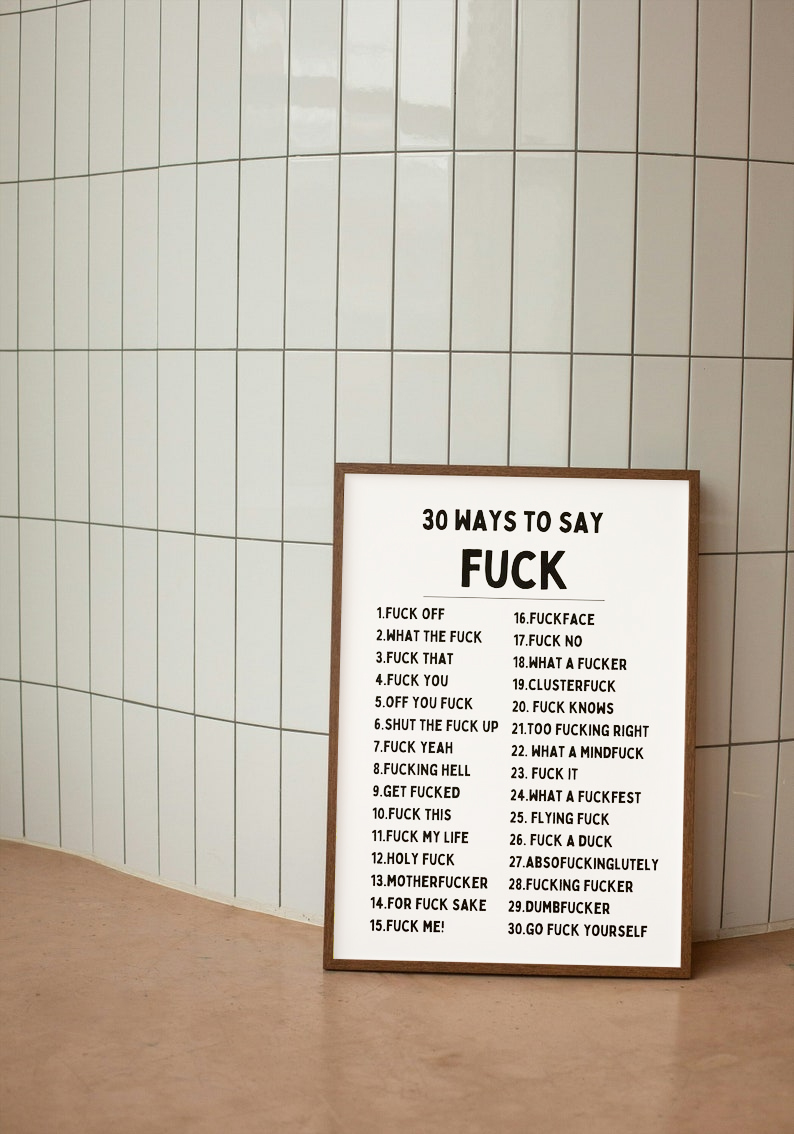 ✨Know Your Sh*t Print - Funny & Stylish Wall Art✨