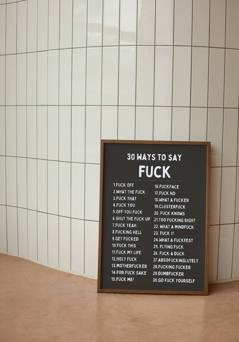 ✨Know Your Sh*t Print - Funny & Stylish Wall Art✨