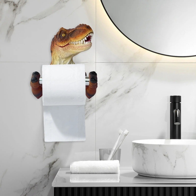 🔥🔥Hot Sale-🦖3D Dinosaur Toilet Paper Holder🧻