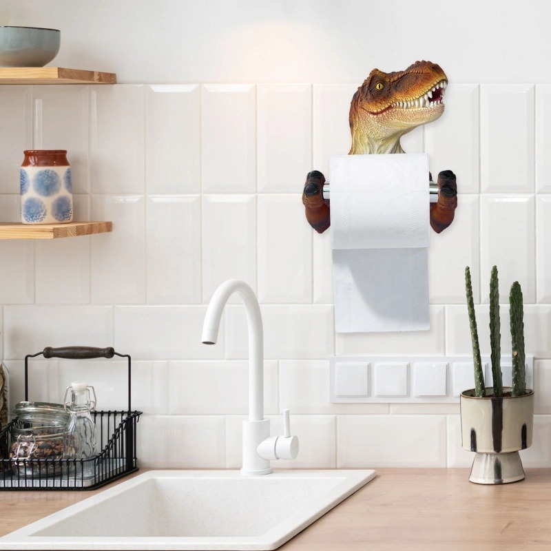 🔥🔥Hot Sale-🦖3D Dinosaur Toilet Paper Holder🧻