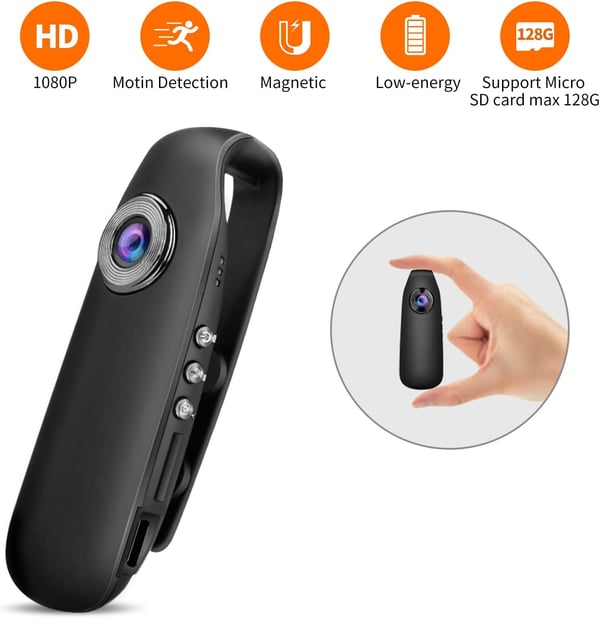 Mini Wireless Clip-on HD Body Camera