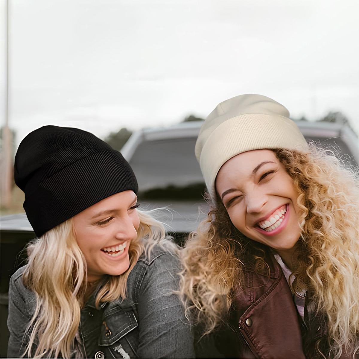 🔥Christmas Sale 49% OFF🎄Satin Lined Knit Beanie Hat