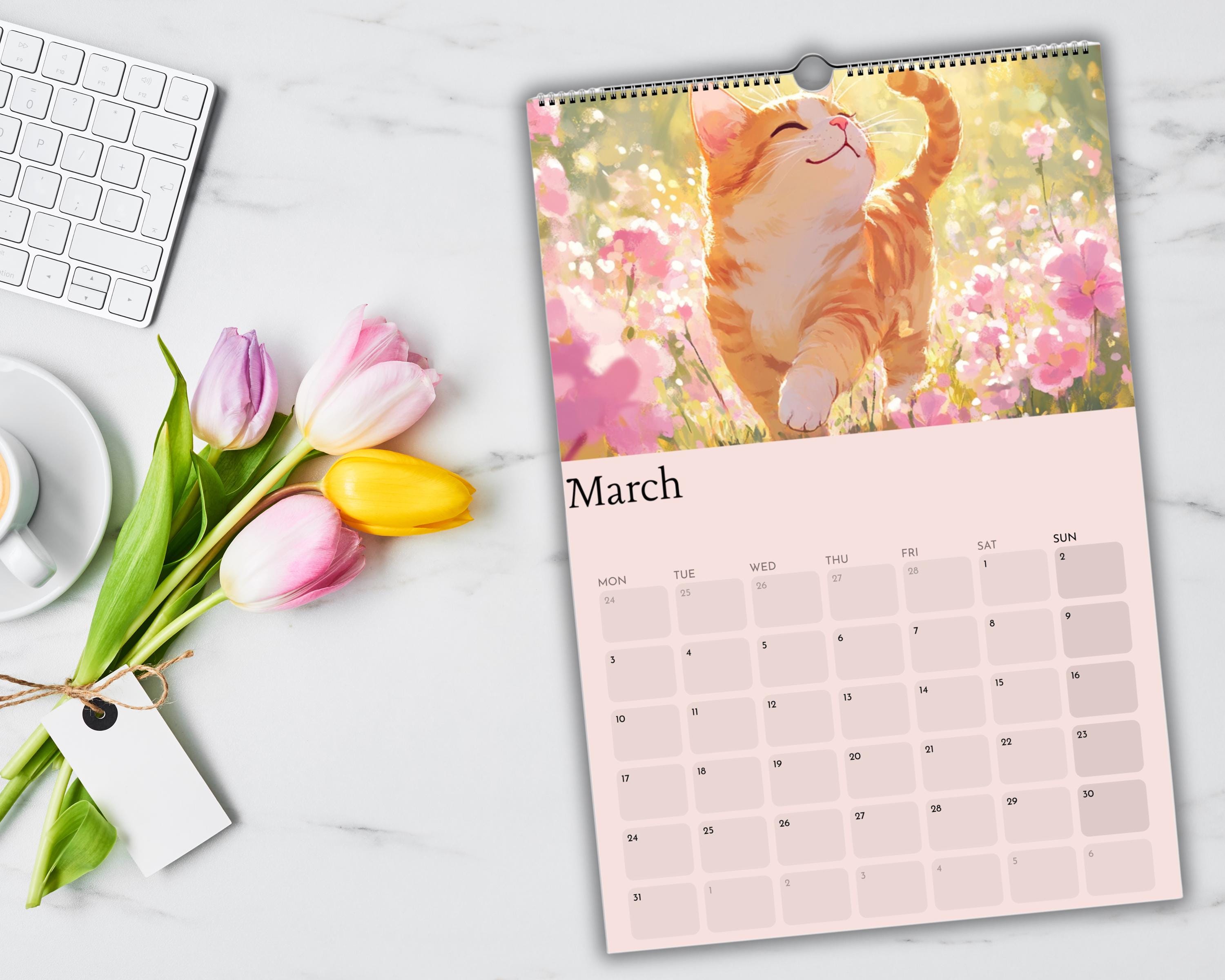 2025 Cats Wall Calendar