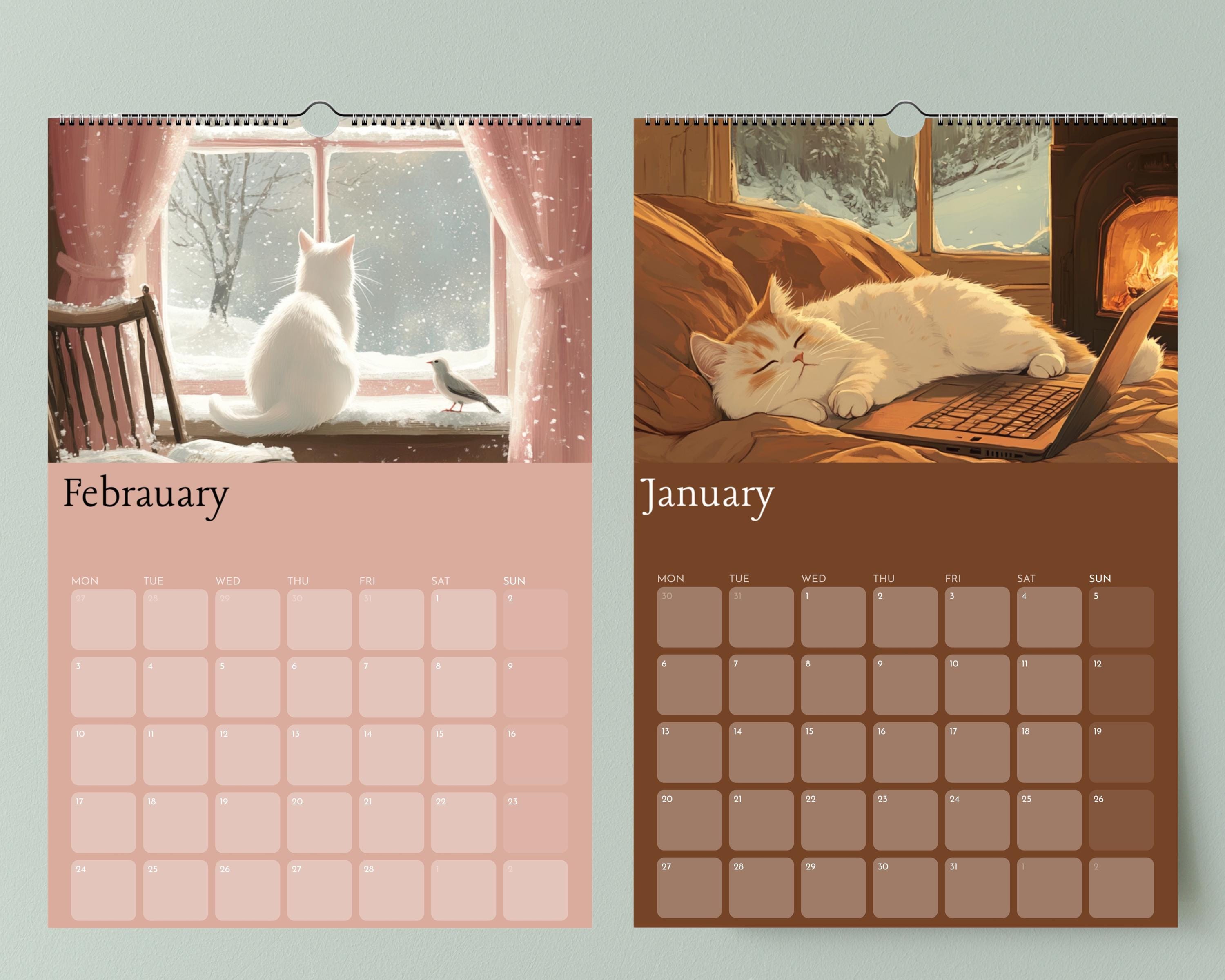 2025 Cats Wall Calendar