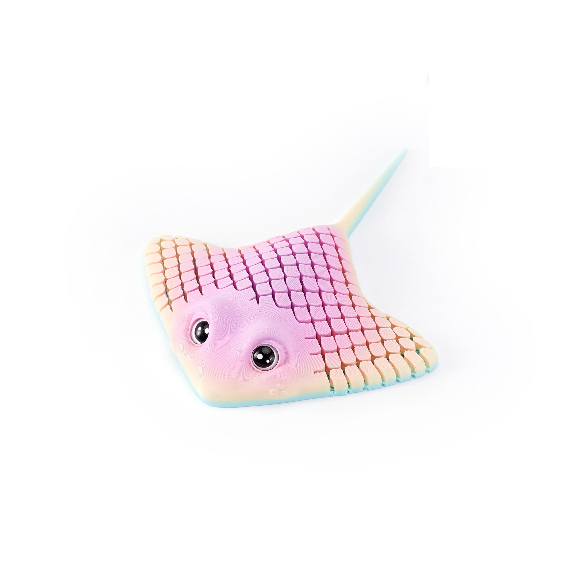 3D Printed Manta Ray Fidget Toy