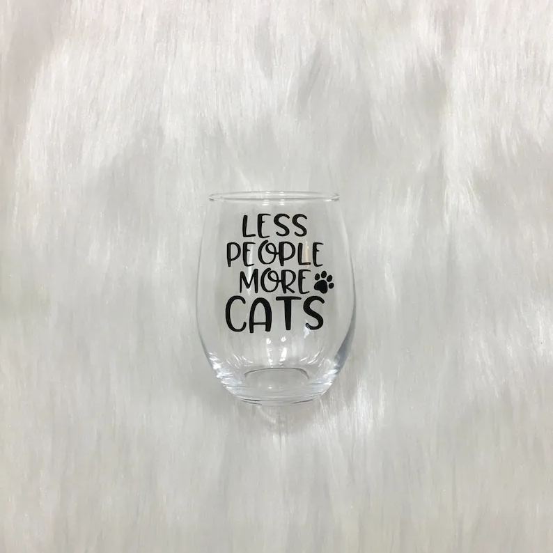 Funny Wine Glass for Animal Lover