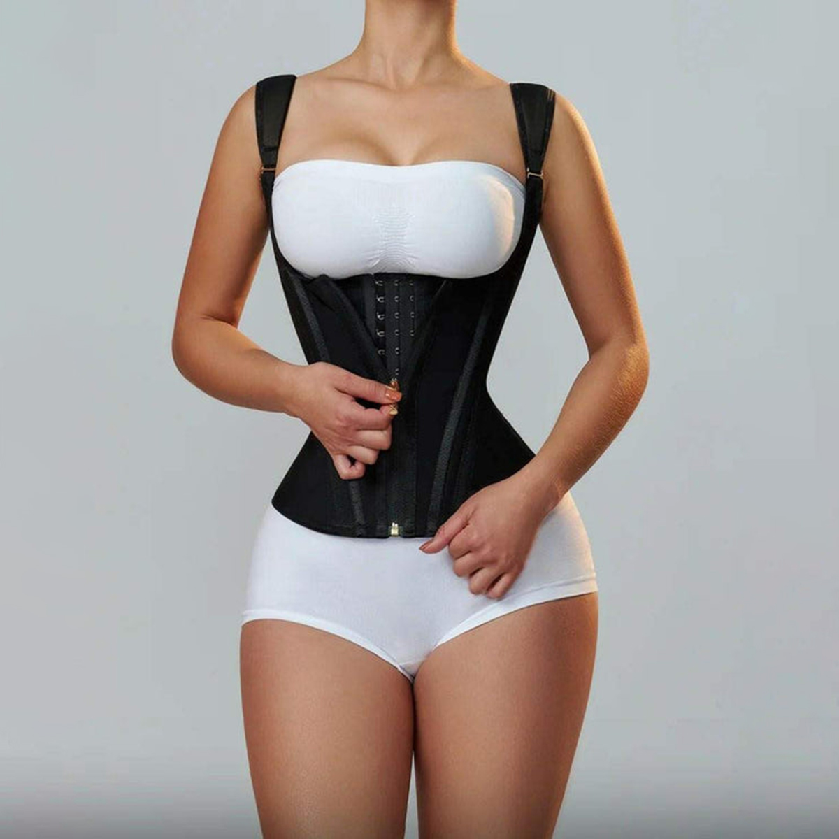 Double Compression Waist Trainer Corset with Zipper