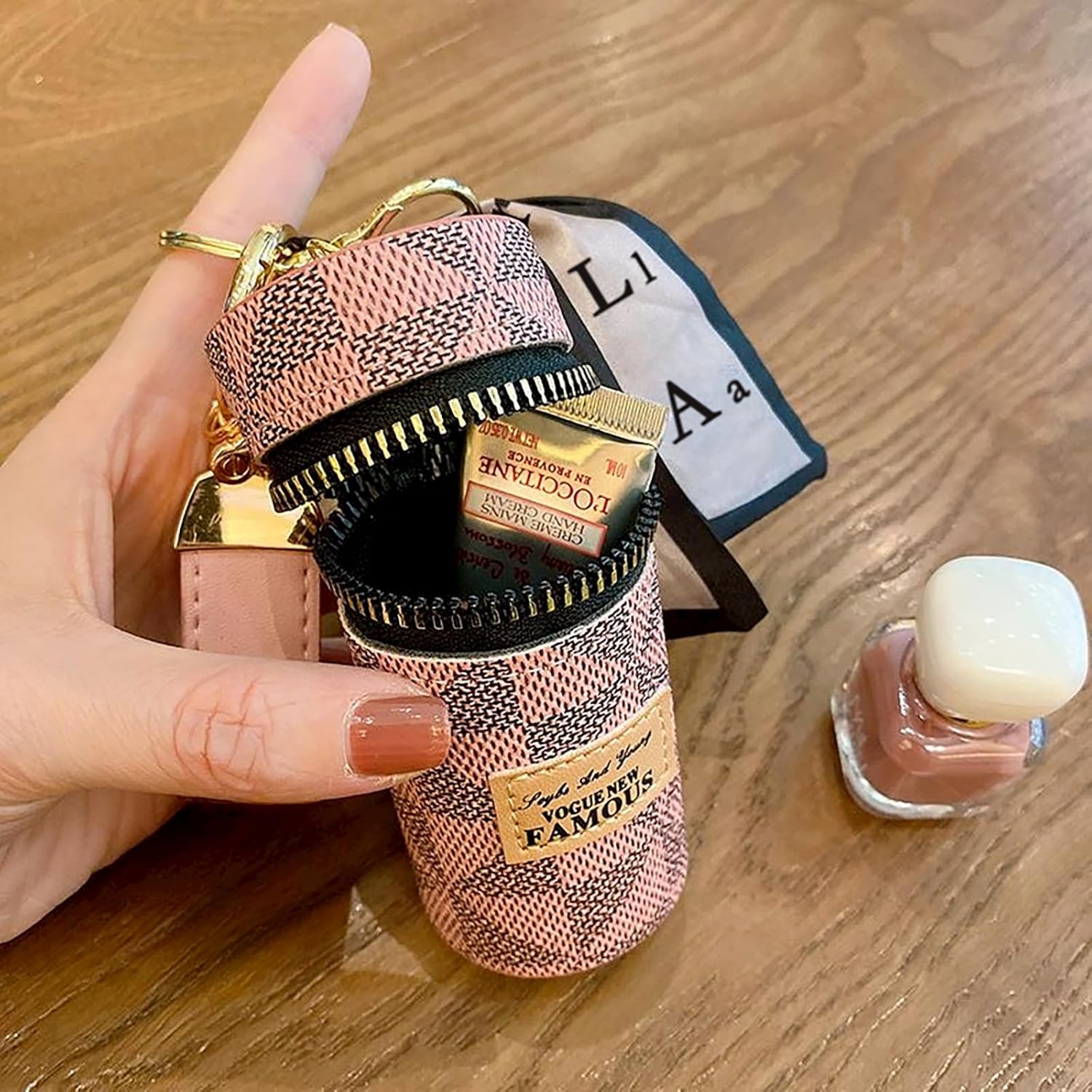 🔥Hot Sale🔥 💼Luxury Leather Lip Gloss Bag💼