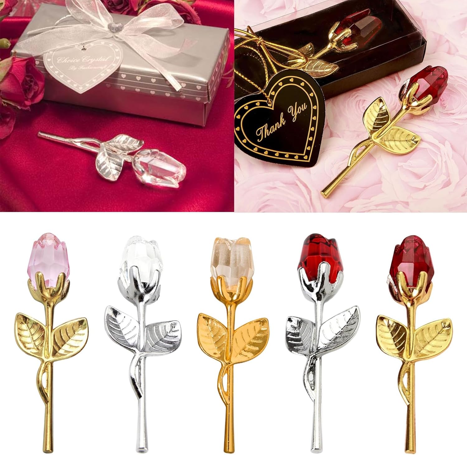 🌹Crystal Rose with Gift Box🎁