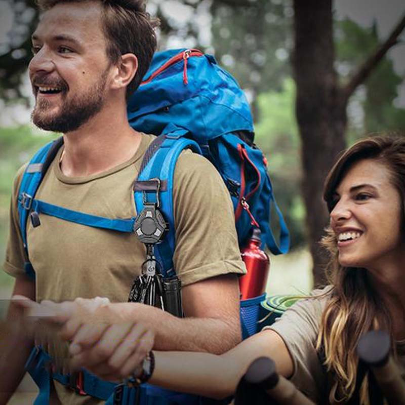 Heavy Duty Retractable Keychain with Tactical ID Badge Holder