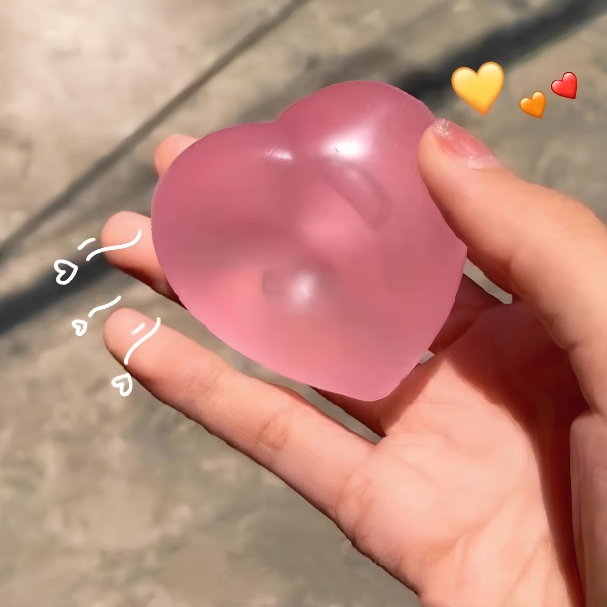 Color-Changing Heart Squishy Toy
