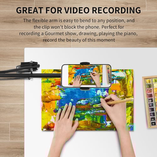 Heavy-duty Aluminum-magnesium Alloy Bed Phone/Tablet Holder