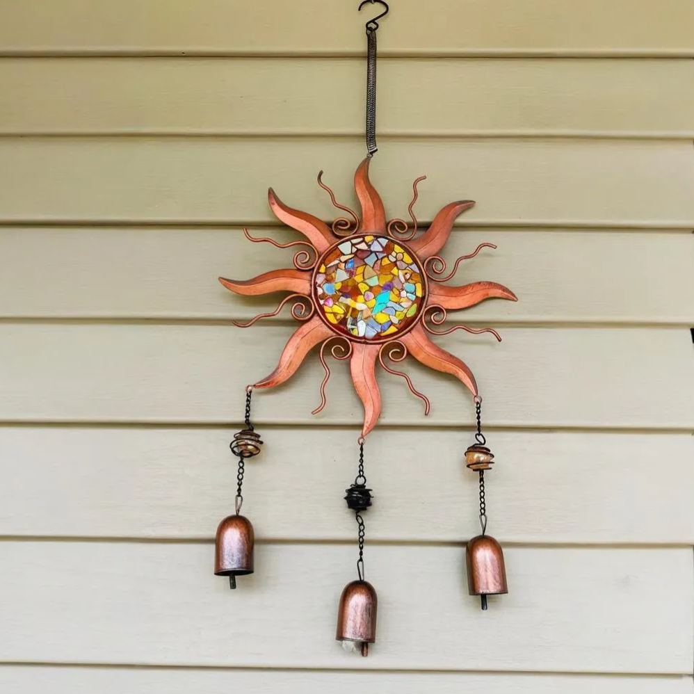 Sun with Bell Hanging Ornament