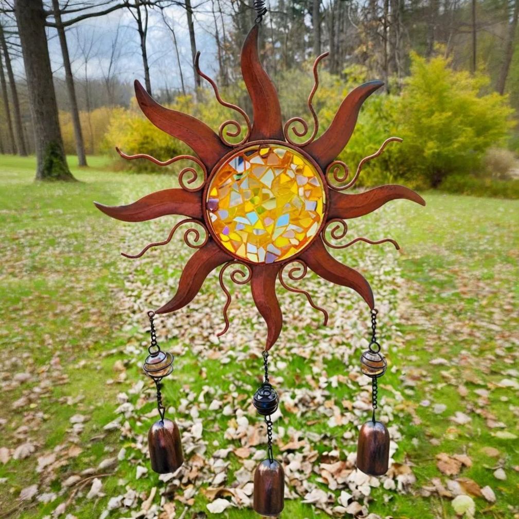Sun with Bell Hanging Ornament
