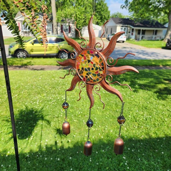 Sun with Bell Hanging Ornament