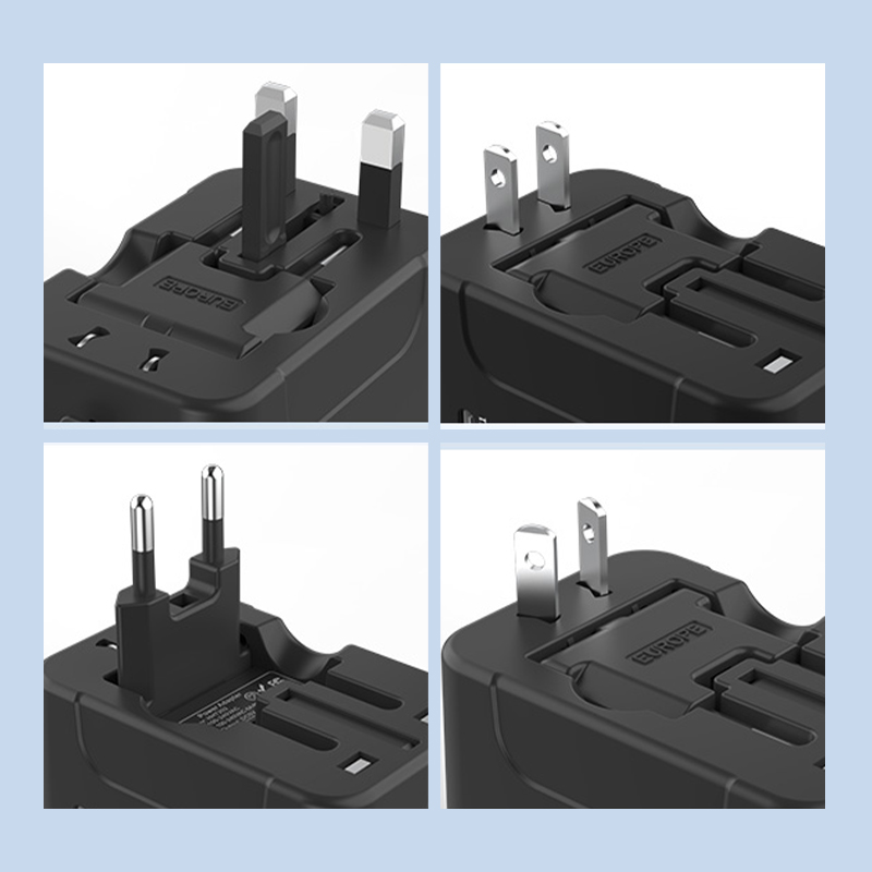 Universal Travel Adapter with Dual USB Ports