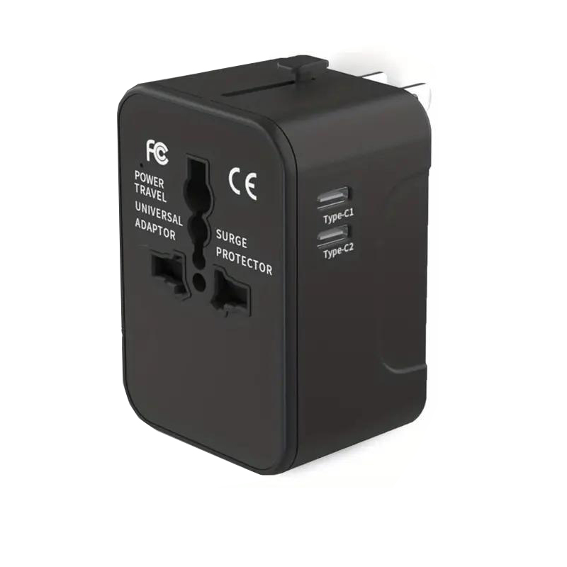 Universal Travel Adapter with Dual USB Ports