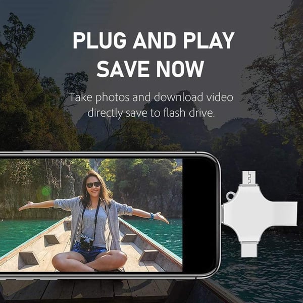 4-in-1 USB Flash Drive - 1TB Storage
