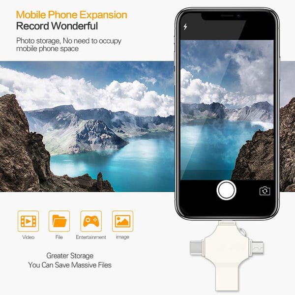 4-in-1 USB Flash Drive - 1TB Storage