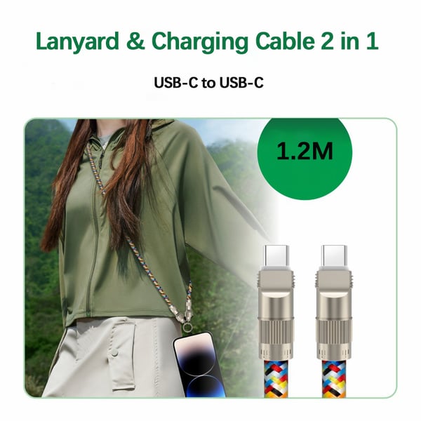 2-in-1 Mobile Phone Lanyard & Charging Cable