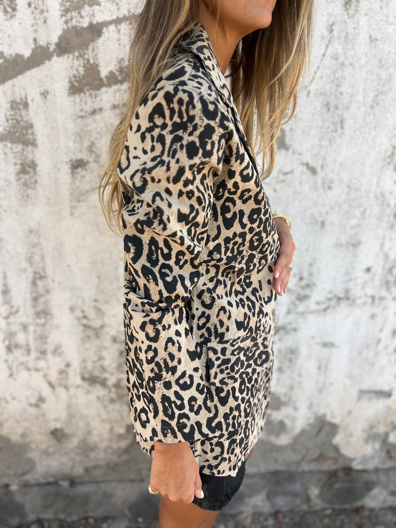 Leopard Print Suit Jacket