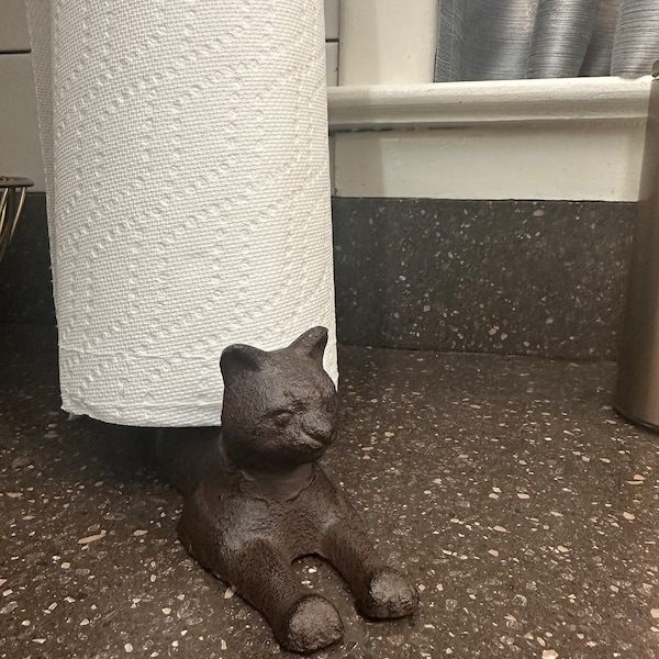 Resting CAT PAPER TOWEL Holder