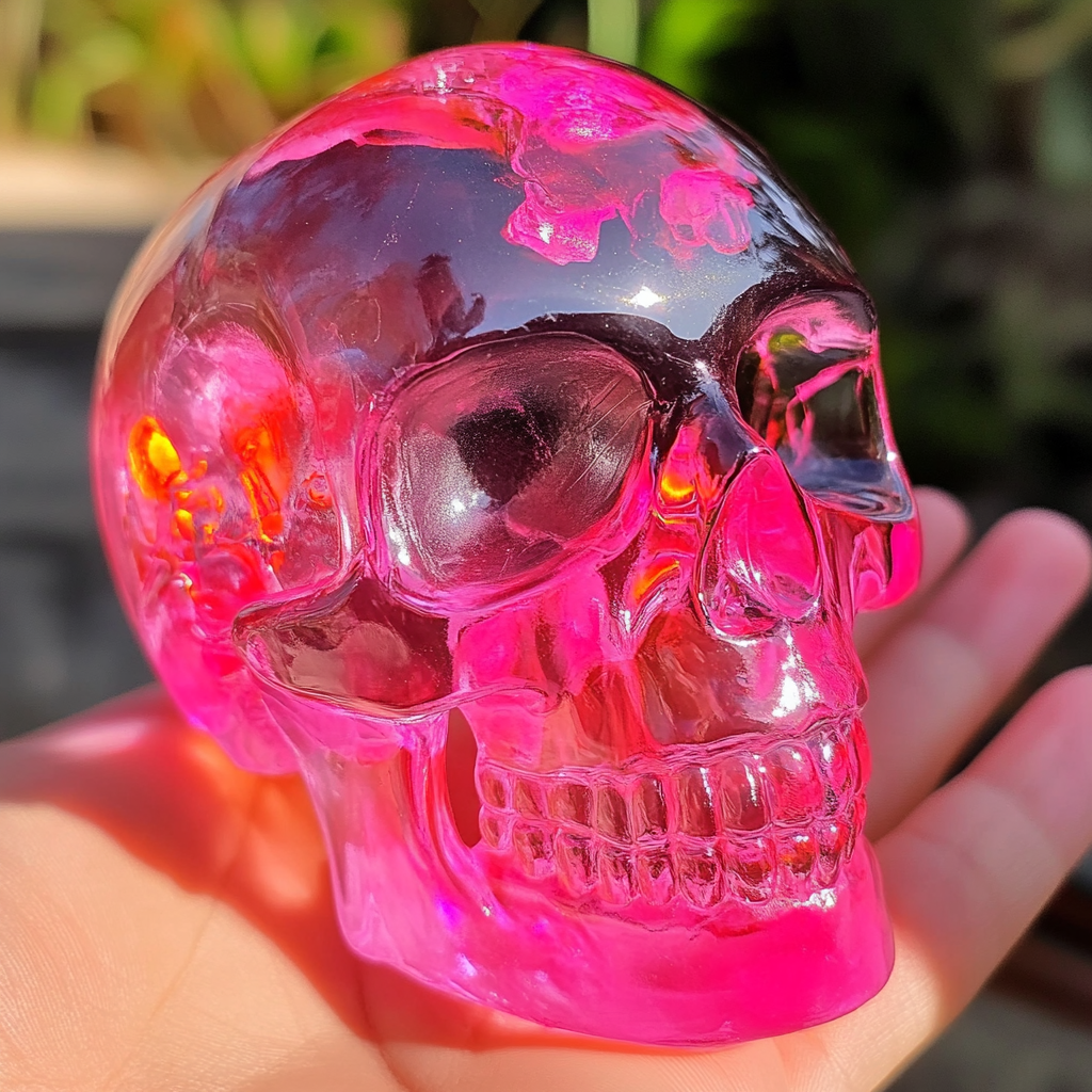 ✨Iridescent Skull Figurine