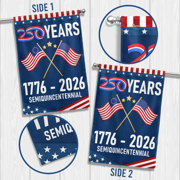 America 250th Anniversary US Semiquincentennial Flag