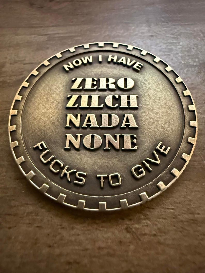 Last Fuck to Give EDC challenge coin