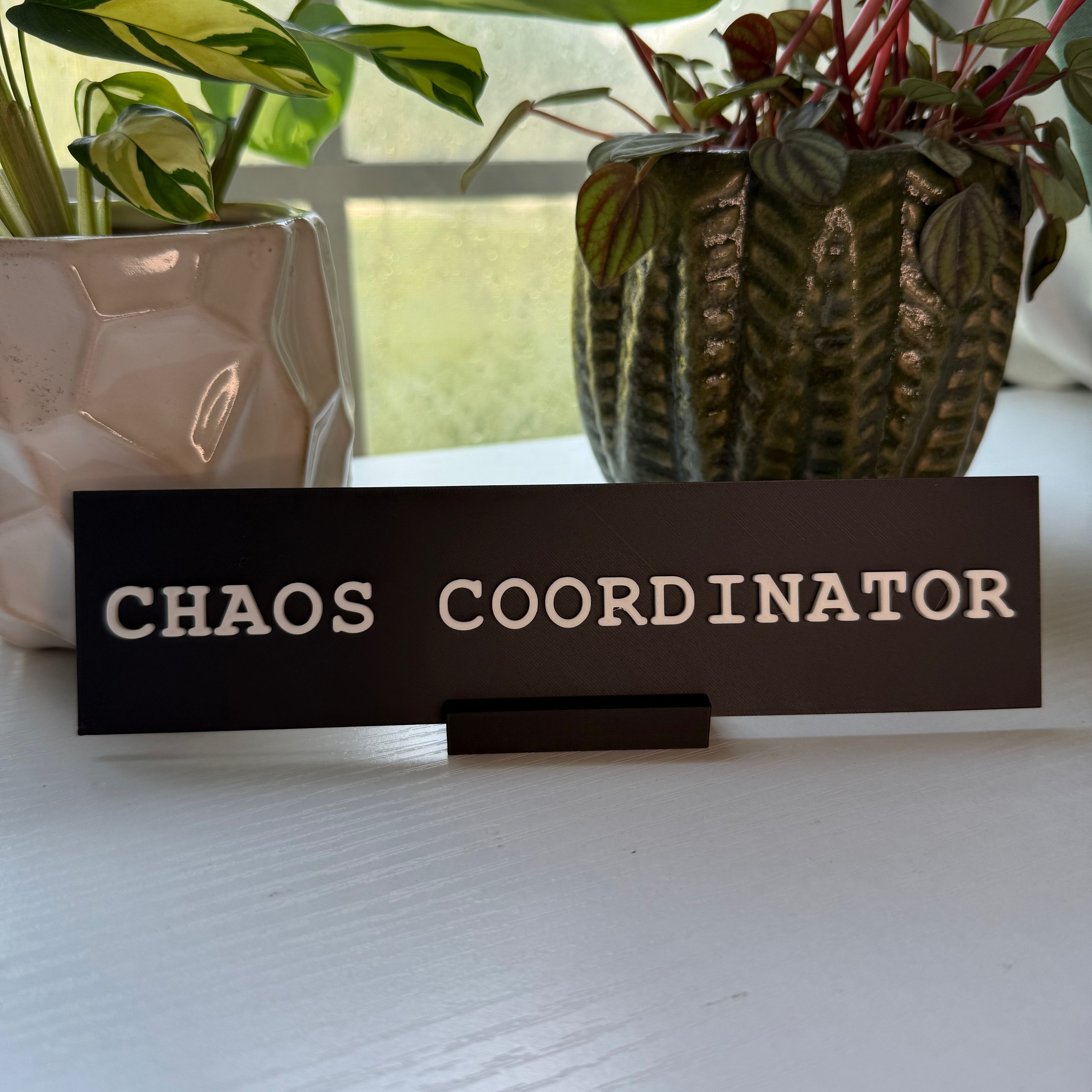 Fucker In Charge Desk Nameplate