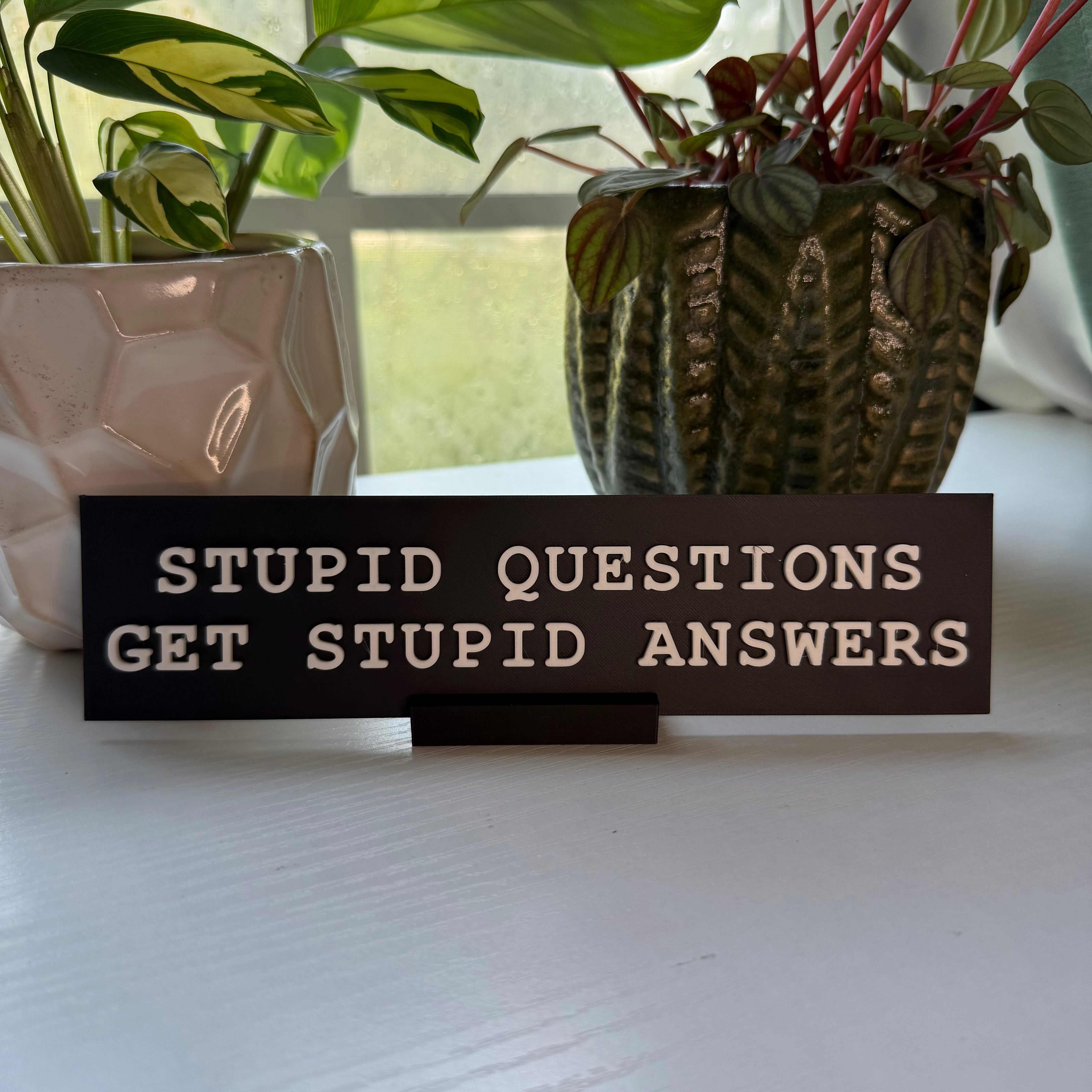 Fucker In Charge Desk Nameplate