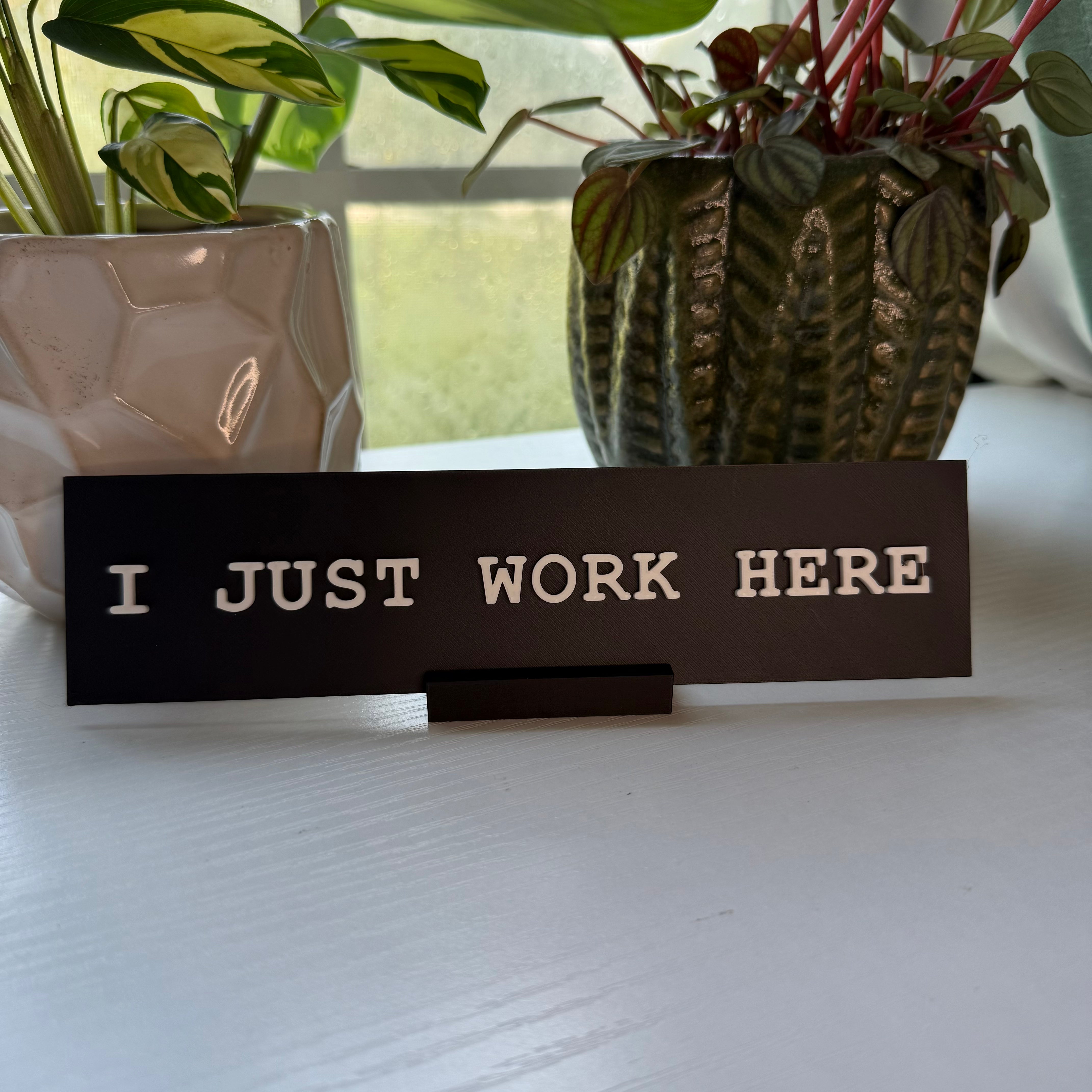Fucker In Charge Desk Nameplate