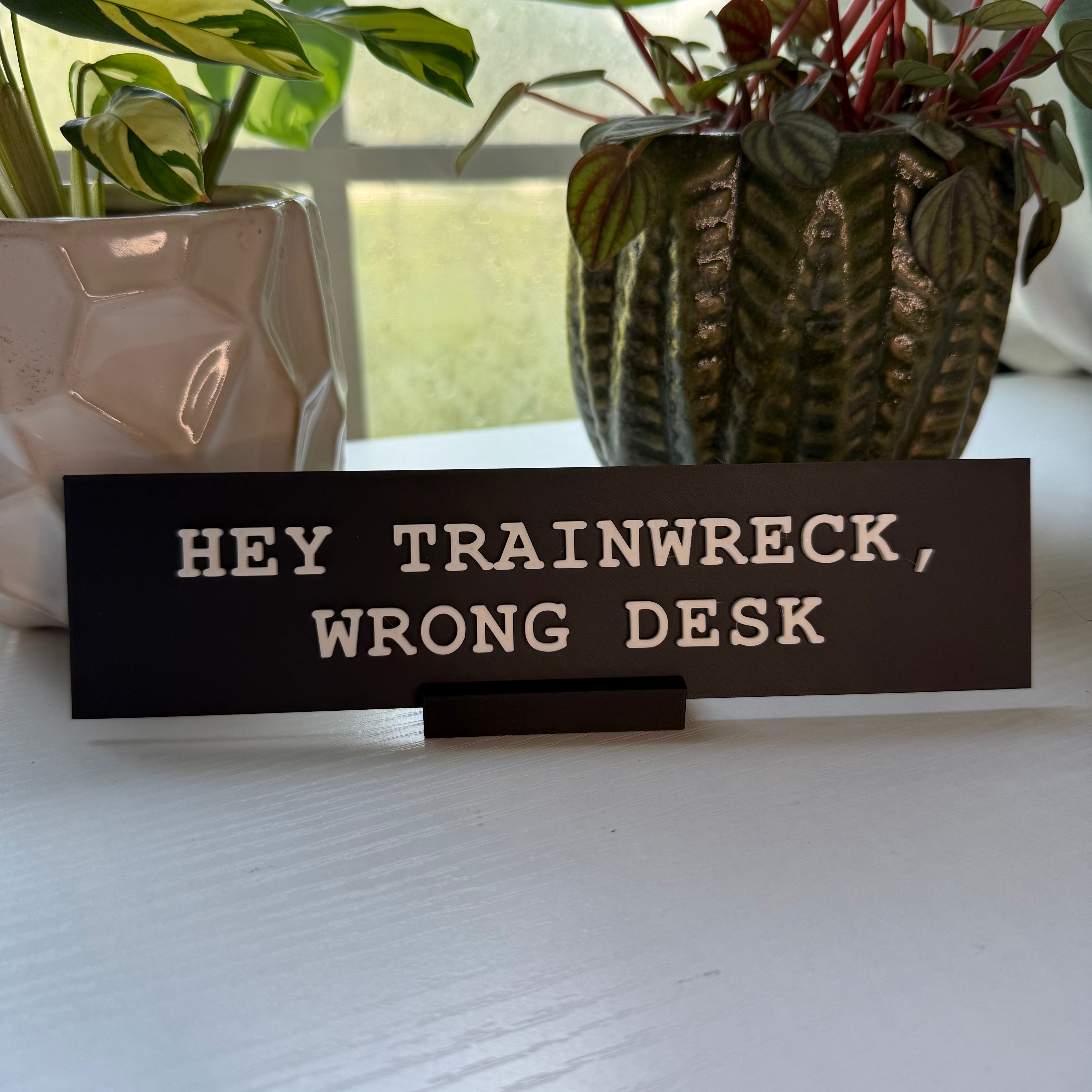 Fucker In Charge Desk Nameplate