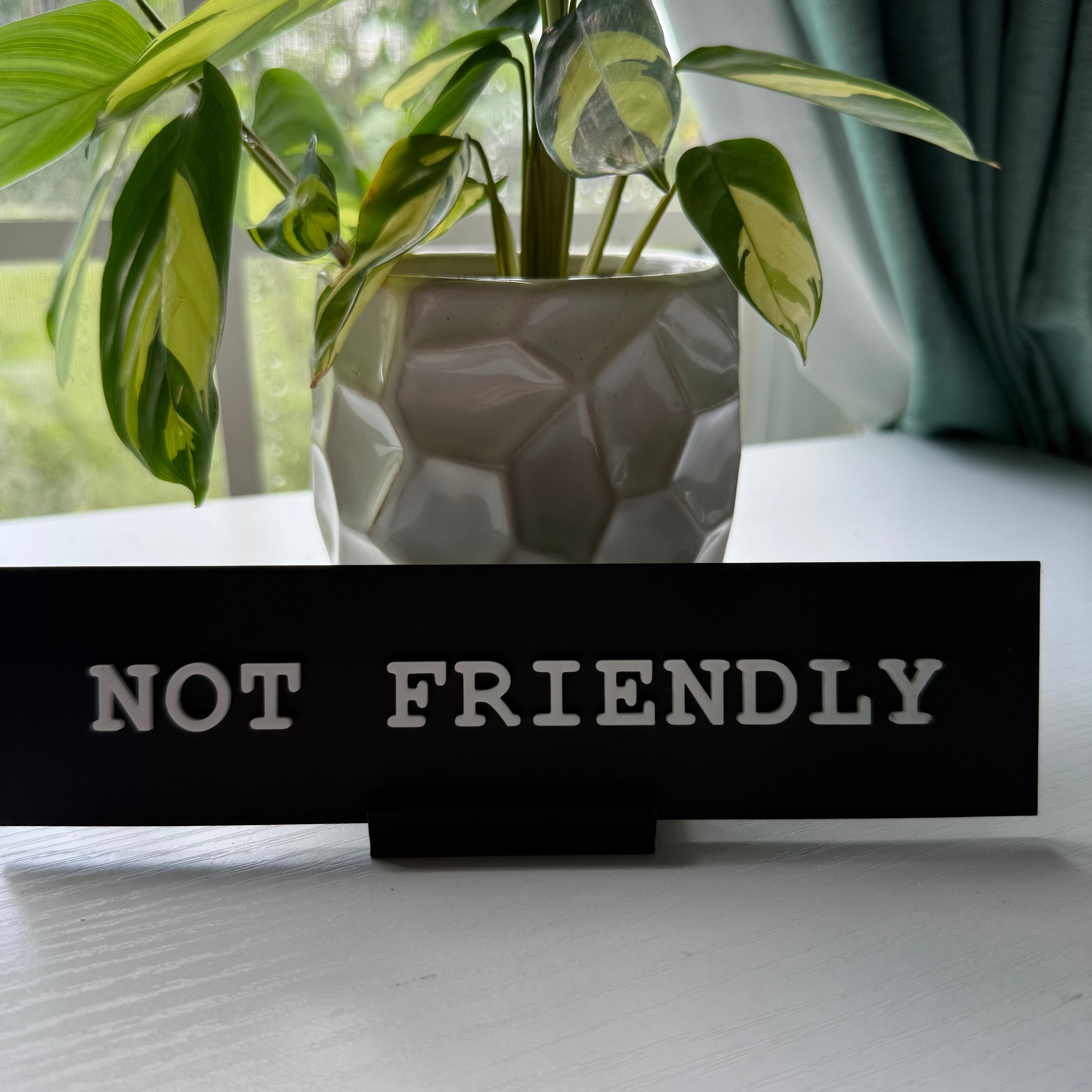 Fucker In Charge Desk Nameplate