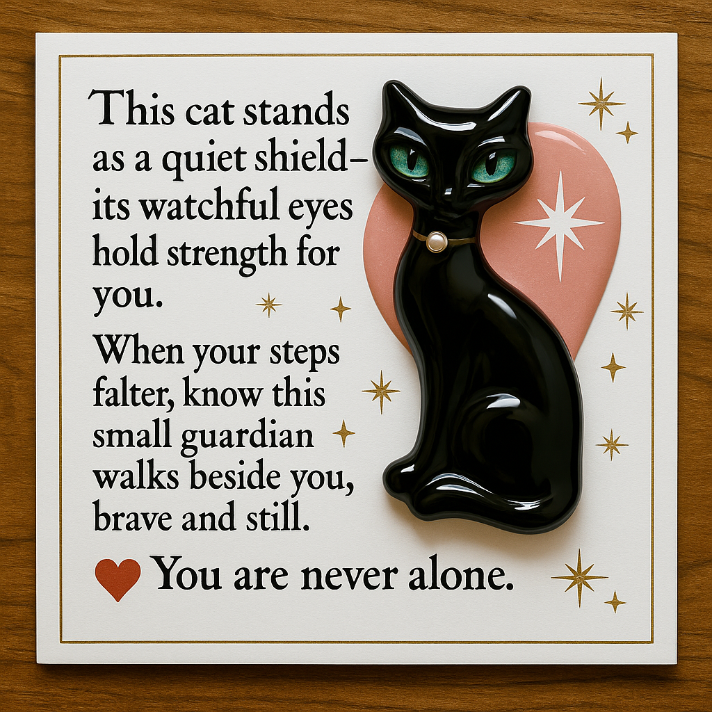 Medieval Black Cat Pocket Hug