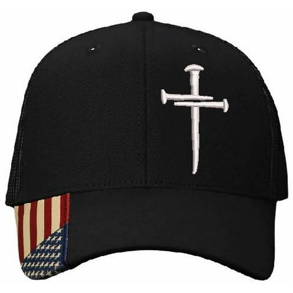 Adjustable Jesus 3 Nail Cross Hat