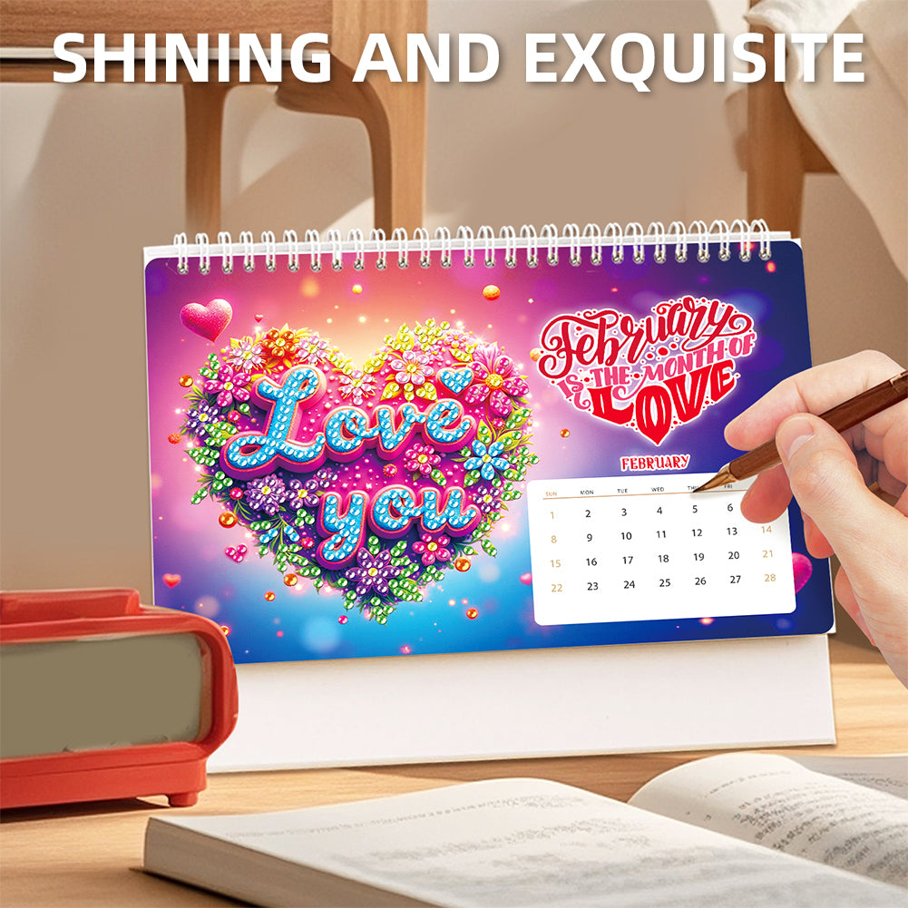 🗓️2026 DIY Special Shape Desktop Diamond Standing Calendar🎁Buy 2 Free Shipping