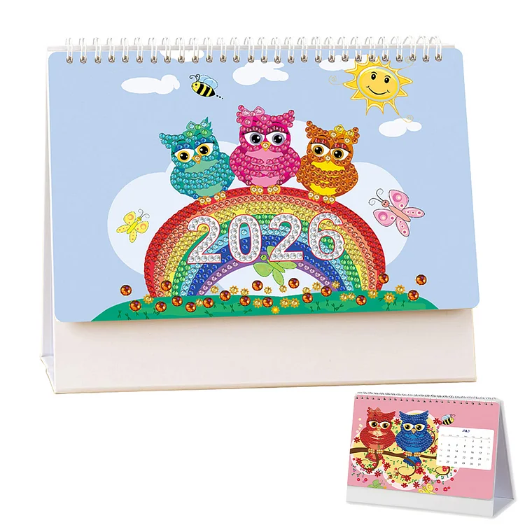 🗓️2026 DIY Special Shape Desktop Diamond Standing Calendar🎁Buy 2 Free Shipping